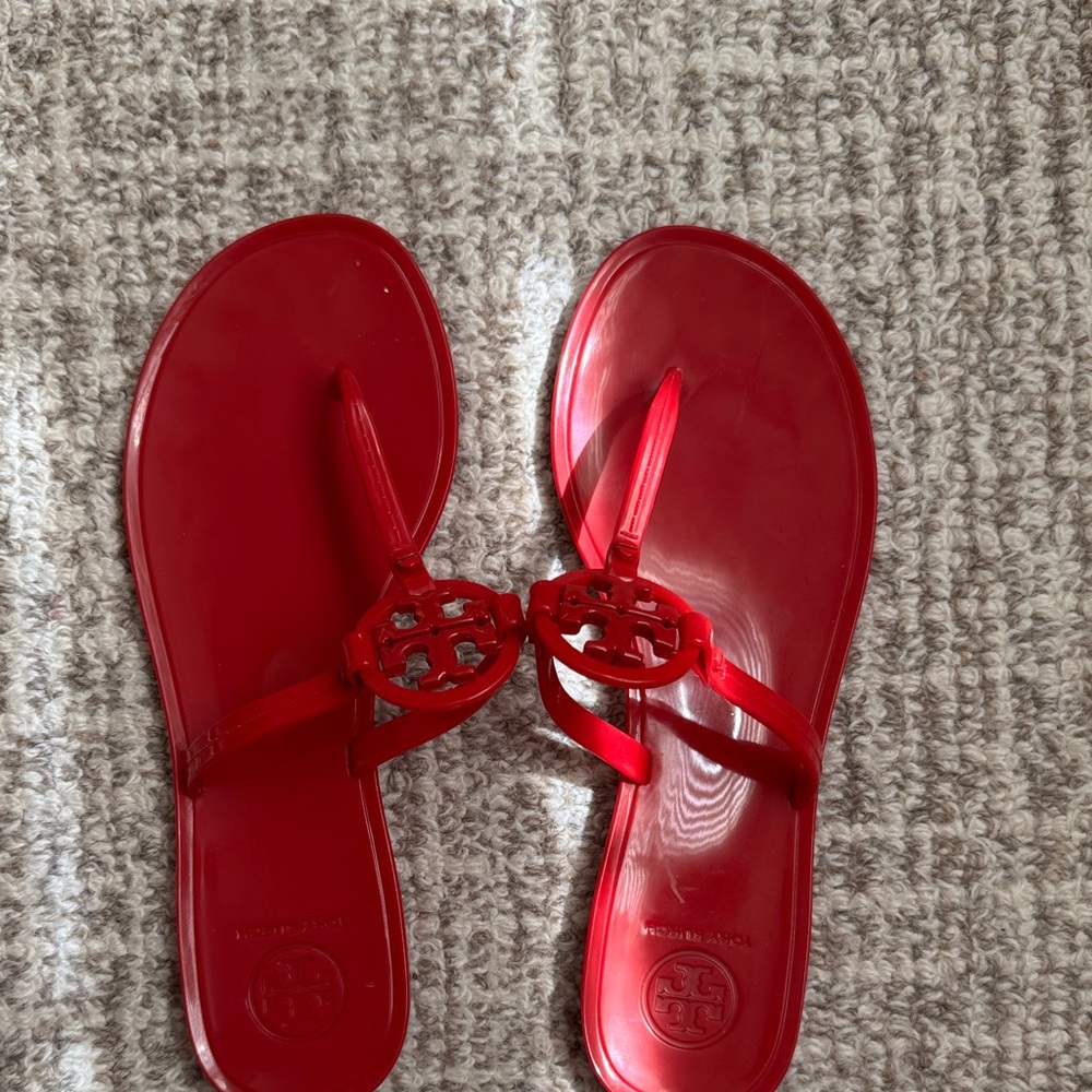 Tory Burch Red Women's Sandals jelly